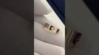 Cartier love ring with 3 diamonds