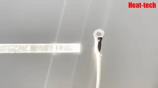 Heating of heat shrink tubing【Non-Touch , High Temp., Heat-tech Co ,Ltd 】