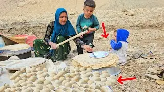 A single mother in the mountains: A nomadic woman bakes the world's thinnest traditional bread