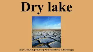 Dry lake