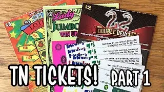 Bunch of TN Tickets! Part 1 Tennessee Lottery Scratch Off Tickets