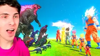 THERMO GODZILLA EVOLUCION VS GOKU EVOLUCION NIVEL DE PODER (ARBS)