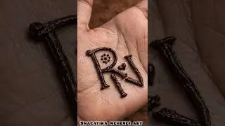 Love Initials Mehendi.Classic Initial Art#mehndi#hennatatto #likeandsubscribe@swagatika.mehendi