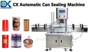 Automatic Tin Can Seamer Machine, Two Seaming Heads Can Seamer