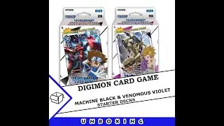 Digimon the card game - Machine Black & Venomous Violet starter decks