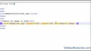 Html and Css Tutorial - 5 - How to insert images in html document