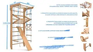 Spalliera svedese Giocattoli di sport - Kinder 3 - IT - montaggio video