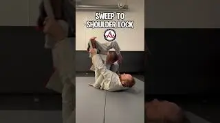 Lapel magic: sweep and finish with a shoulder lock. #bjj #jiujitsu #grappling #bjjlife