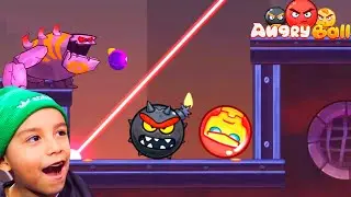 Jugando la Bolita Roja con Iroman PARTE 3 - Angry Ball Adventure Gameplay | Juego para Ni&ntilde;os