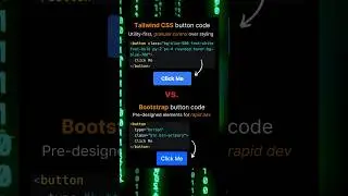 TailwindCSS vs Bootstrap button code 