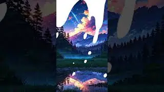 🌄✨ Serene 4K Anime Nature Scene | Tranquil Mountain Meadow at Dawn 🌸🌌