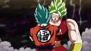 Kale pounds Goku DB SUPER EPISODE 100