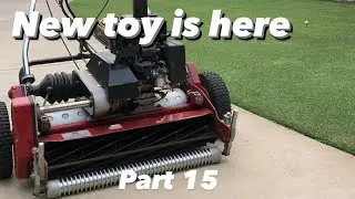 REEL MOWING | Toro Greensmaster 1600 | Lawn transformation 2023 Pt 15
