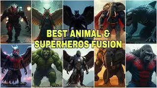 Unbelievable Marvel Super Heroes and Animals Fusion 🧬🫡
