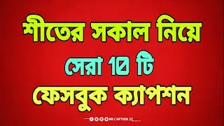 শীতের সকাল নিয়ে ১০টি ক্যাপশন || Winter Bangla caption || New Facebook caption status #fbcaption 