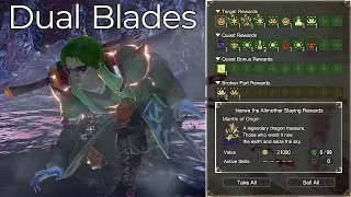 Sunbreak All The Gunlance Master Rank Farming with Dual Blades (DBs) Narwa Allmother and Jyuratodus