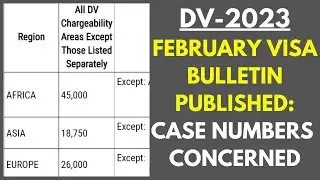 Visa Bulletin for February 2023 Published!