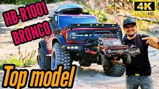 RC HB R1001 Beluga Bronco scale 1/10 4x4 top China model #rccar #rcoffoad #rccrawler