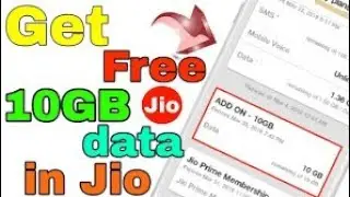 Get 10 gb jio data free | jio new plan 2018