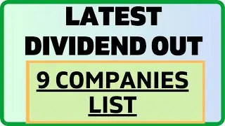 Exclusive: 9 Companies dividend List | Dividend in October 2025 | Latest dividend list.