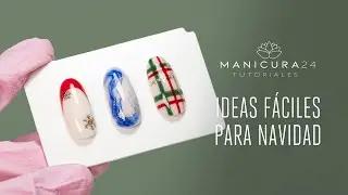 3 diseños de manicura navideña fáciles | Manicura24