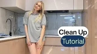 Clean With Me | Deep Kitchen Room Satisfying Cleaning | Transparent 4k clean video