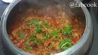 CABBAGE & MINCED MUTTON CURRY | GOBI & KHEEMA RECIPE |