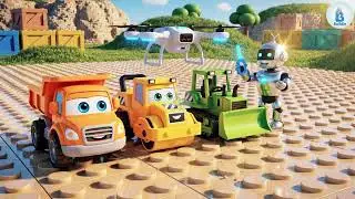 Мини-шоссе: игрушечные ролики построят ровную дорогу из Lego!