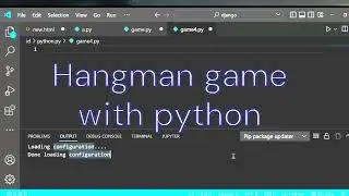 Hangman game with python code | mini project 4 | #python #game #hangman