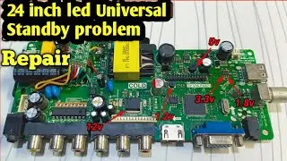 24 inch Led Tv Standby Problem || Led Tv Stand by mode || led power supply repair |