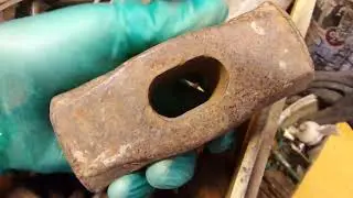 I Реставрируем Ржавый Старинный Молоток Golden Hammer, Restoring an ancient Hammer 20210720