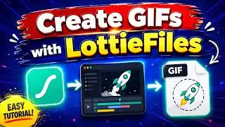 How to Create & Use GIFs with LottieFiles | Easy GIF Animation Tutorial