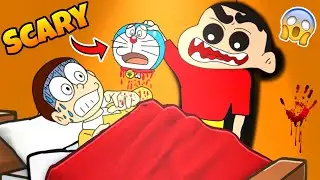 Shinchan And Nobita Going To Haunted World 😱😱 | Shinchan Game | Funny Game