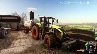 Subsoiling, spreading slurry & fertilizer, selling buying beef cows   Sandy Bay   FS19 Timelapse #37
