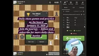 Game 149 of the Chess Hustle &mdash; the daily grind continues ♟️ #chess #chessgame #chessmaster