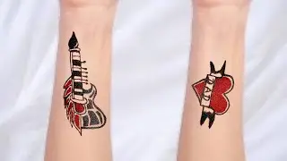 Top 2 how to make tattoo at home with pen guitar tattoo drawing with Mom dad tattoo photos
