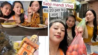 Sabji Mandi Vlog | सब्जी किन्दै | Dharane Vlog | best keema noodles at Dharan |