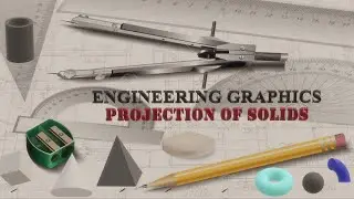 Engineering Graphics /Engineering Drawing | Projection of solids | problem 22