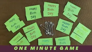 Birthday Party Games | One Minute Games | Games for Birthday Parties