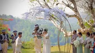 Most beautiful outdoor Sri lankan traditional wedding ceremony |
