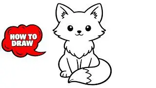 How to Draw a Fox Easy 🦊 | Step-by-Step Sketch for Beginners | Fox Drawing Step by Step