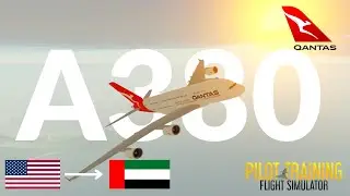 ✈️ Los Angeles To Abu Dhabi! [REAL SOUNDS 🔊] | PTFS Full Flight| Airbus A380 | ✈️