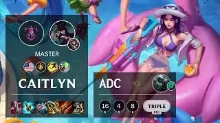 Caitlyn ADC vs Senna - NA Master Patch 11.24