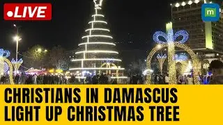 Syria War Live | Christians In Damascus Light Christmas Tree | Christmas Celebrations In Syria Live