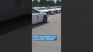 IMPD finalizes rollout of 10-hour shifts for patrol officers