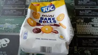 TUC Bake Rolls Mini Barbecue 🍖 Krosse Brotchips mit Barbecue-Geschmack
