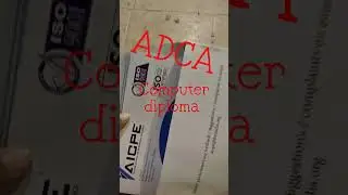 ADCA computer diploma course certificate #nielt#viral #shorts#computers