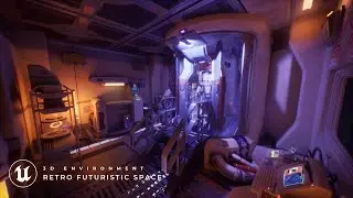 [ Unreal Engine 5 ] Retro Futuristic Space : 3D Environment Art