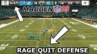 GLITCHY DEFENSE FORCES RAGE QUITS:: MADDEN 19 BEST DEFENSE TIPS+TRICKS+GAMEPLAY