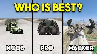 GTA 5 : NOOB VS PRO VS HACKER MILITARY VEHICLE (WHO IS BEST??)